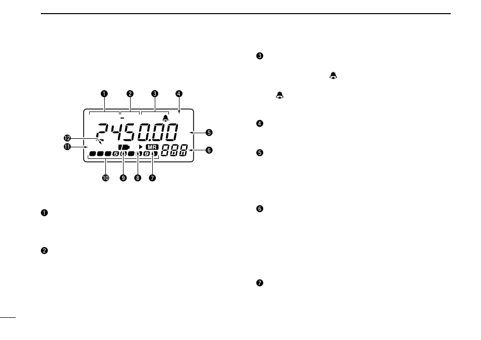 Function display | Icom COMMUNICATIONS RECEIVER IC-R3 User Manual | Page 8 / 64