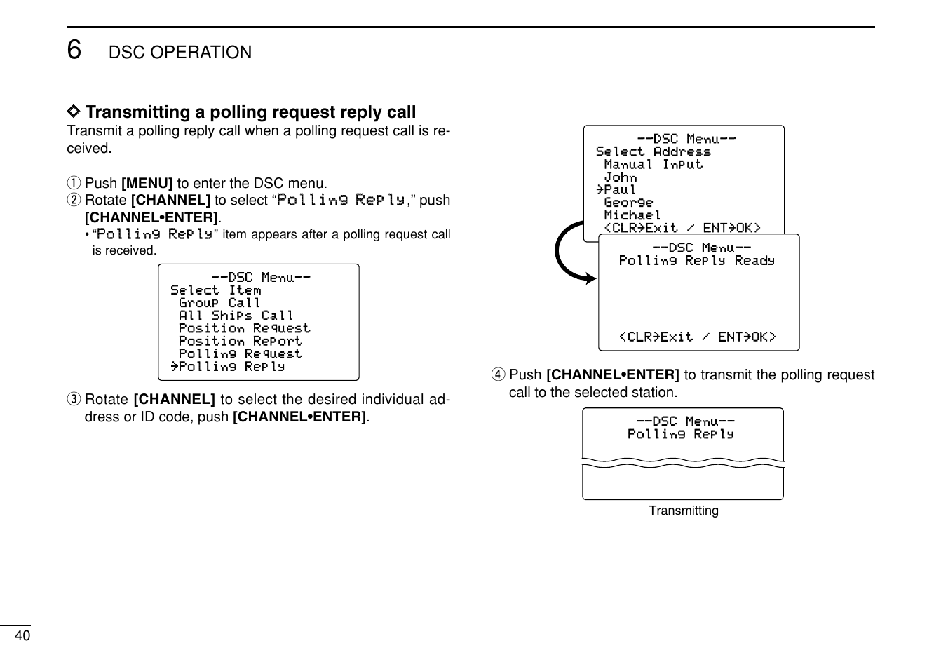 Icom IC-M505 User Manual | Page 46 / 80