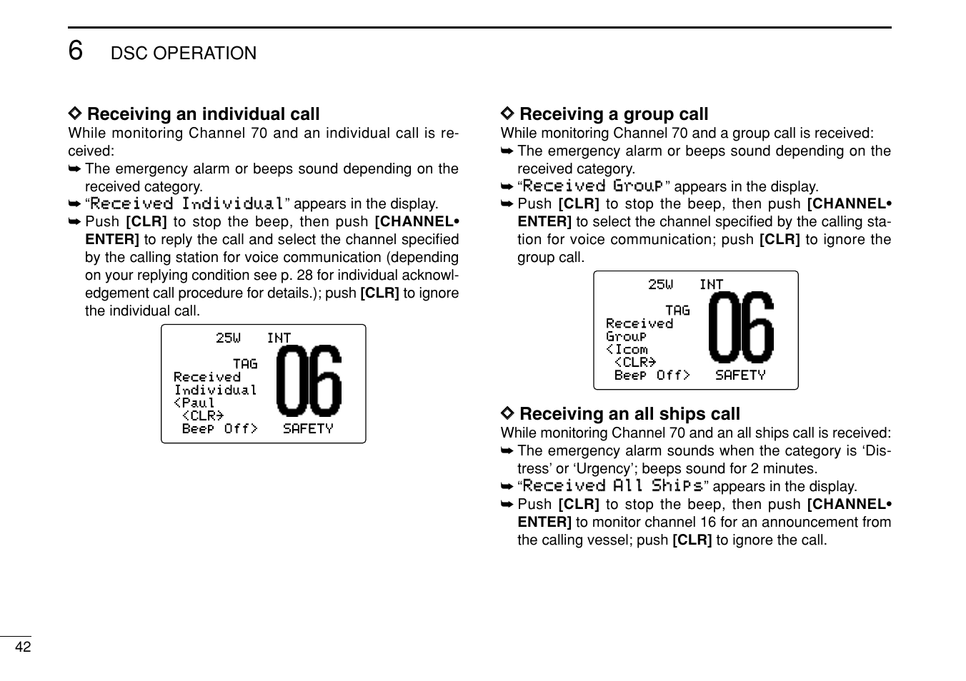 Icom IC-M505 User Manual | Page 48 / 80