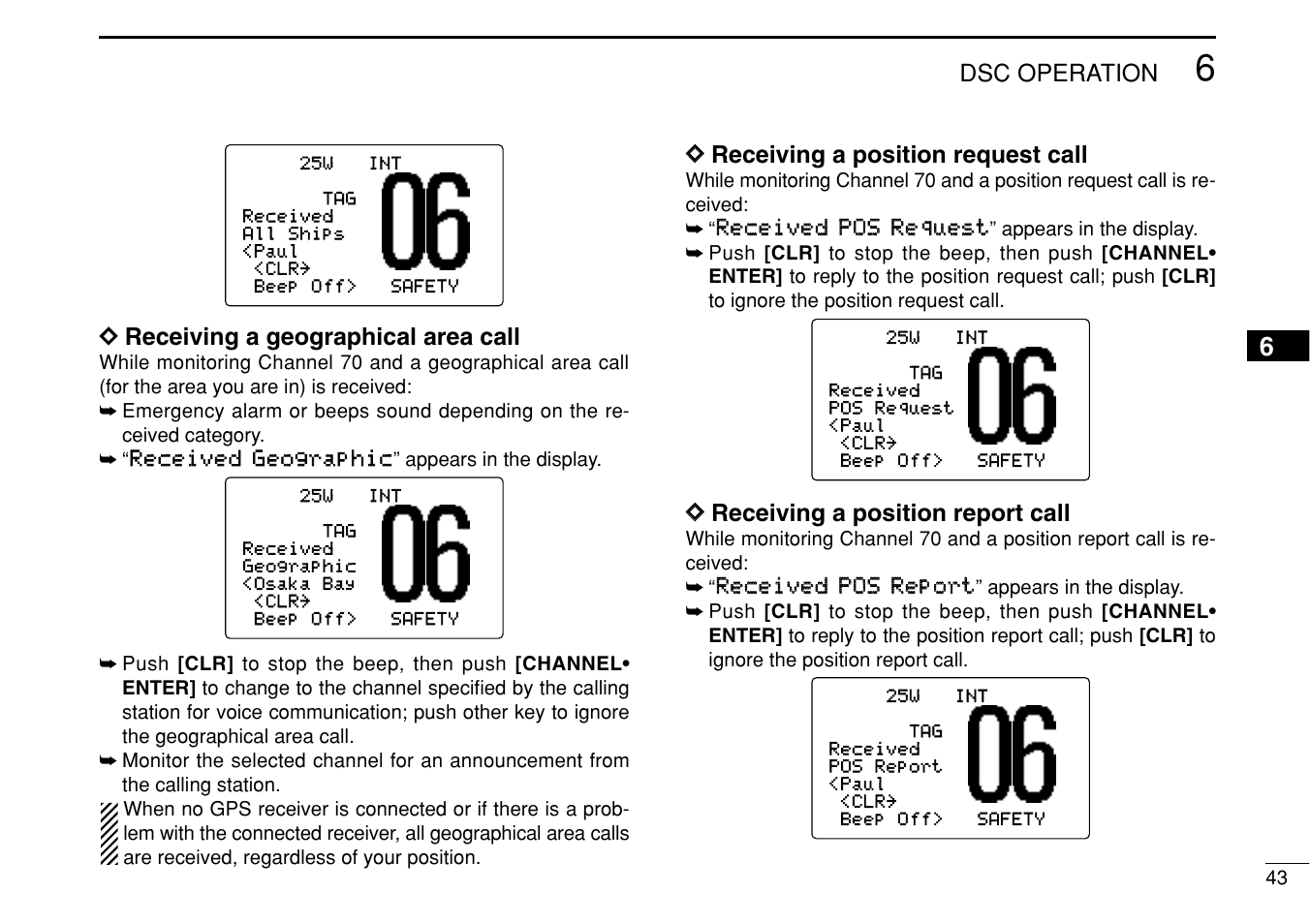 Icom IC-M505 User Manual | Page 49 / 80