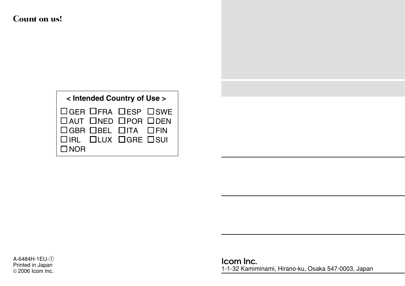 Icom IC-M505 User Manual | Page 80 / 80