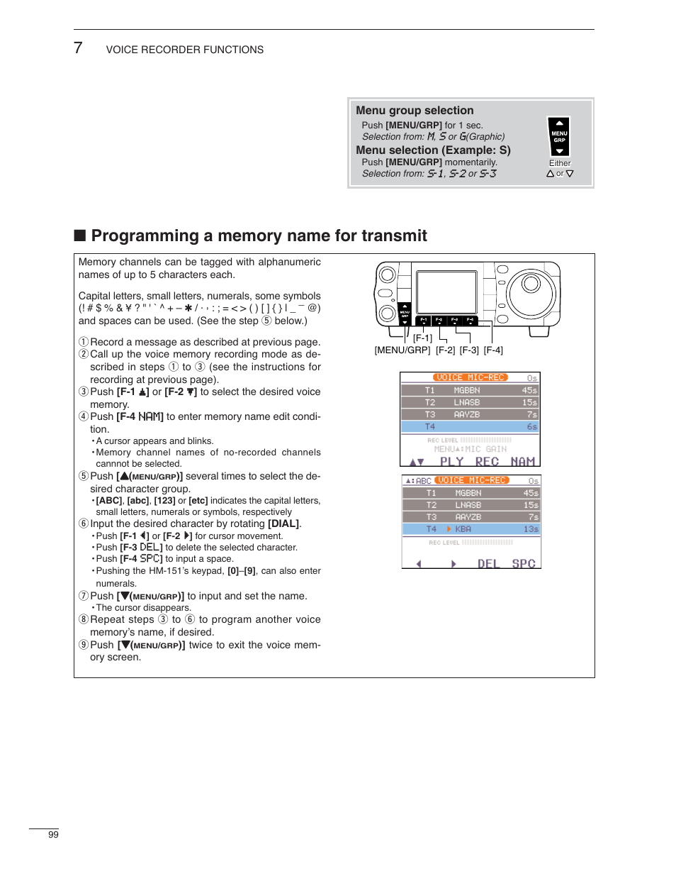 Icom IC-7000 User Manual | Page 108 / 166