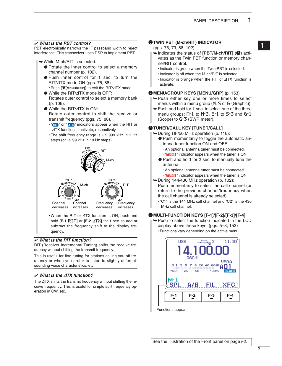 Icom IC-7000 User Manual | Page 11 / 166