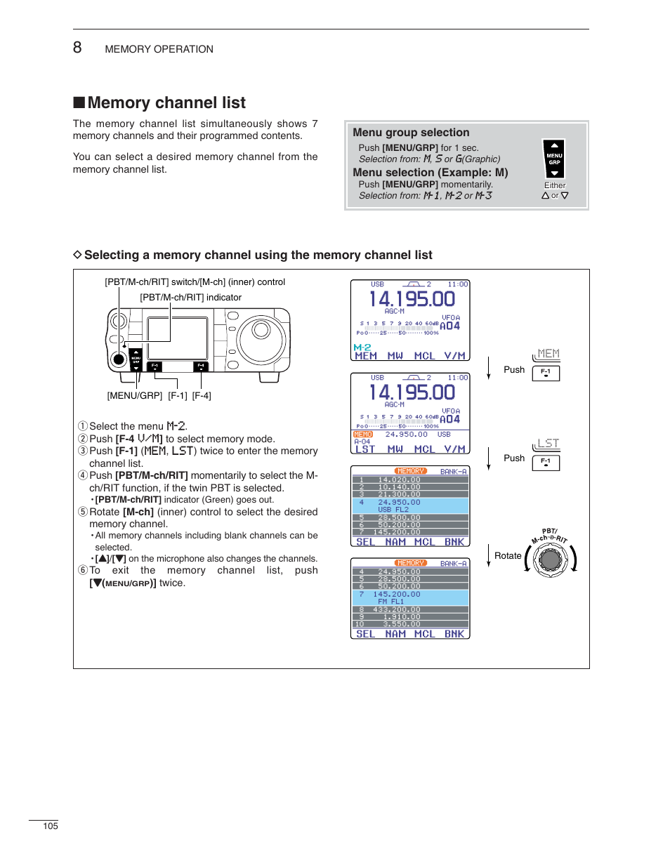 Icom IC-7000 User Manual | Page 114 / 166