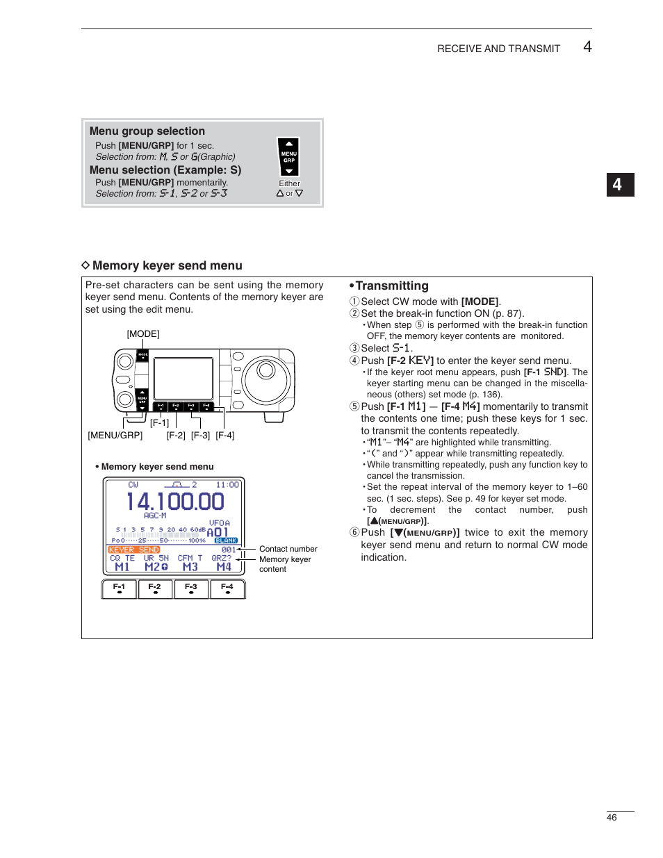 Transmitting | Icom IC-7000 User Manual | Page 55 / 166