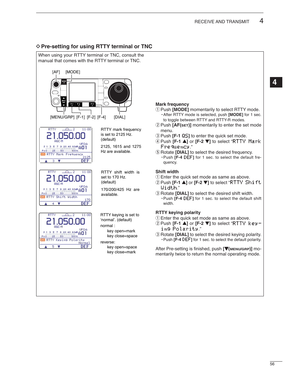 Icom IC-7000 User Manual | Page 65 / 166