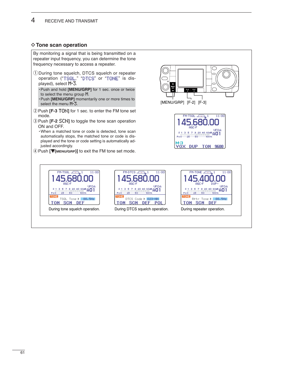 Icom IC-7000 User Manual | Page 70 / 166