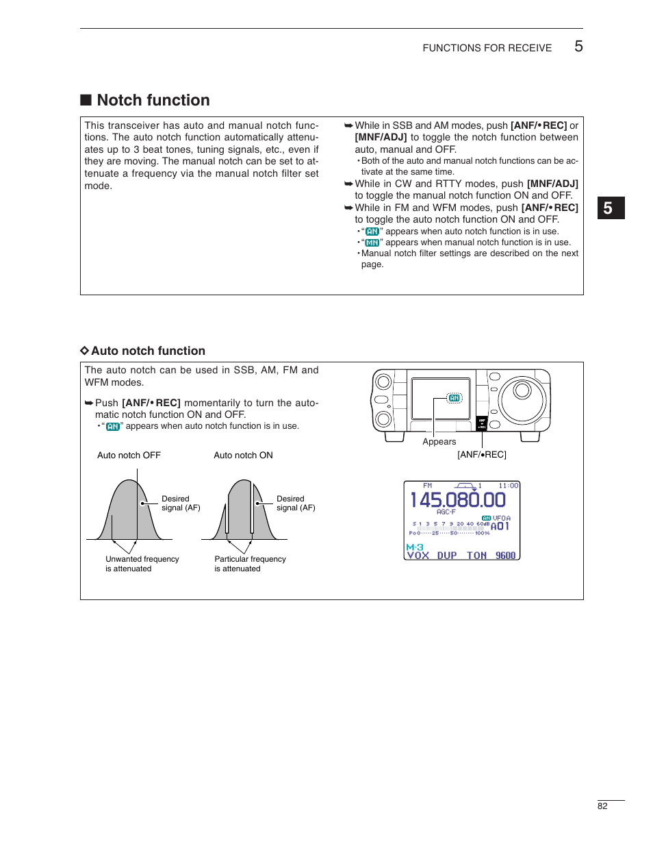 Notch function | Icom IC-7000 User Manual | Page 91 / 166