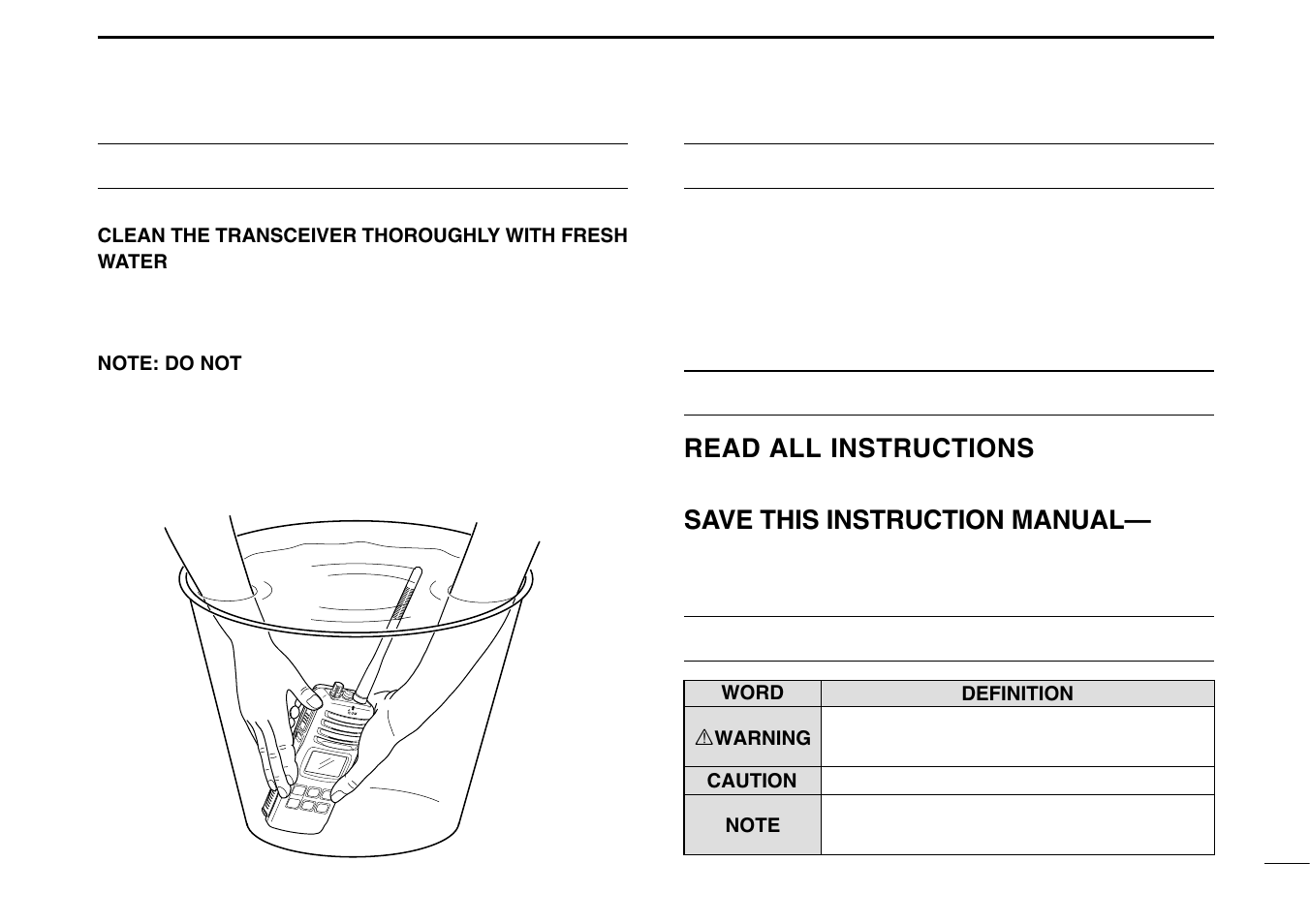 Recommendation, Foreword, Important | Explicit definitions | Icom IGM1600 User Manual | Page 3 / 32