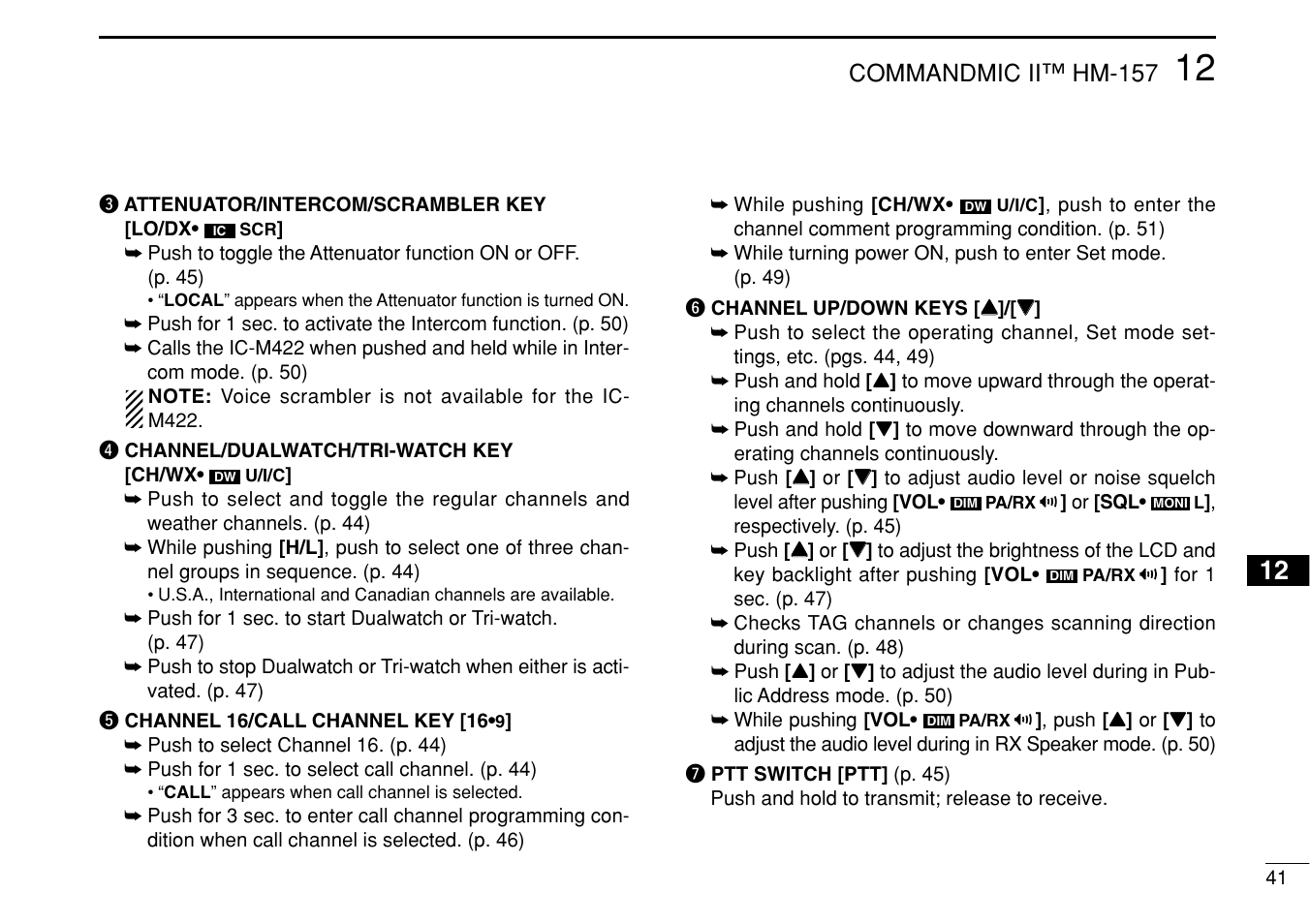 Icom IM422 User Manual | Page 47 / 64