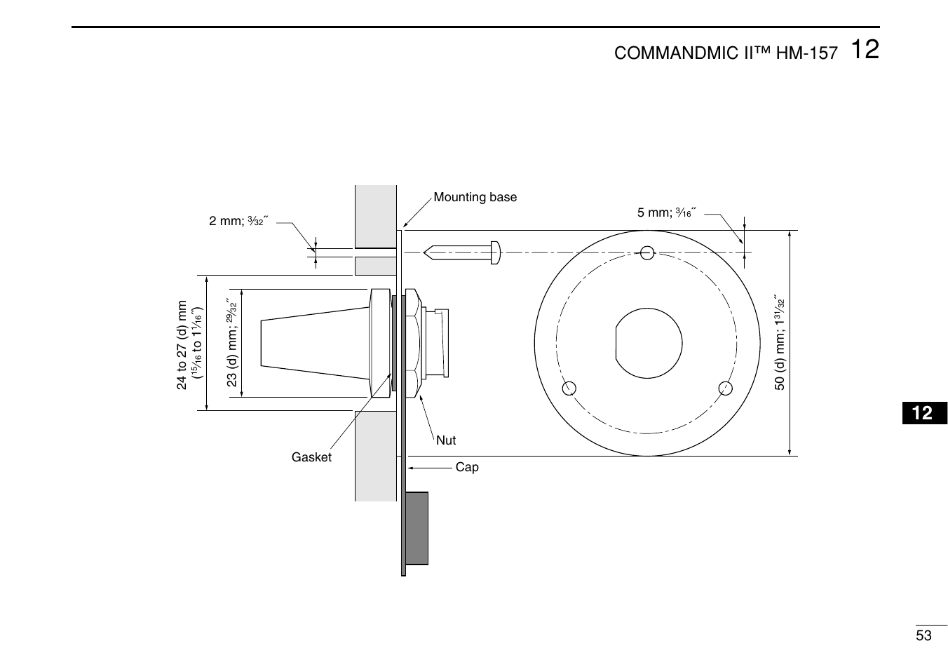 Commandmic ii™ hm-157 | Icom IM422 User Manual | Page 59 / 64