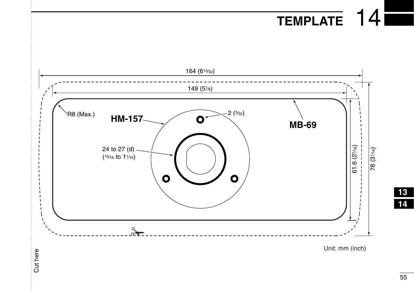 Template | Icom IM422 User Manual | Page 61 / 64