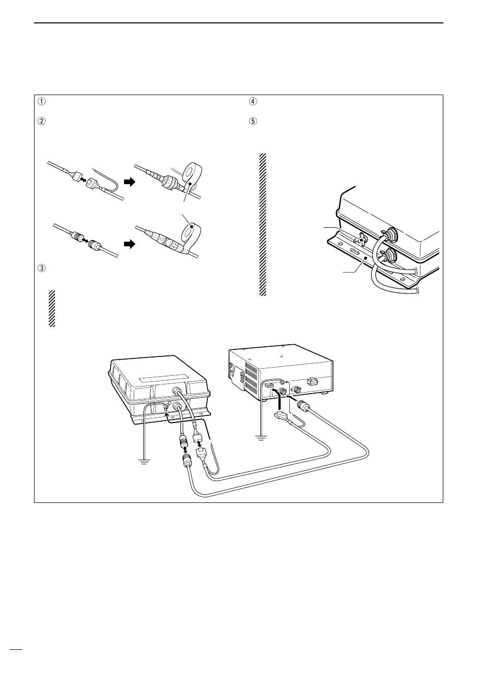 Cable connections | Icom AT-140 User Manual | Page 8 / 12
