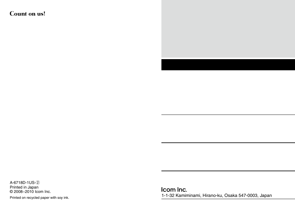 Icom IC-F9511HT User Manual | Page 32 / 32