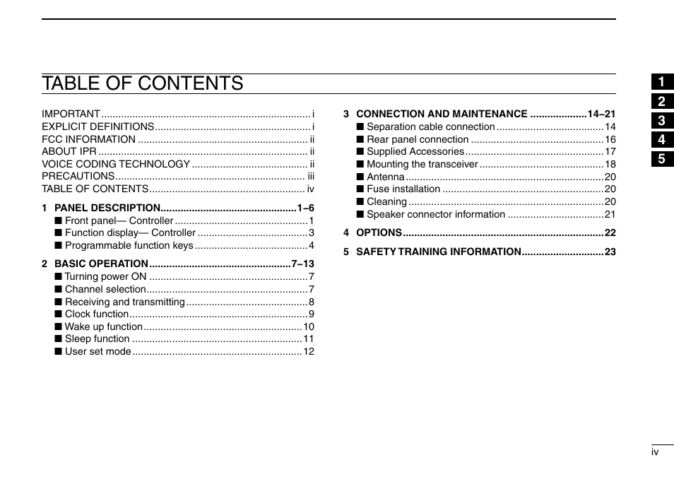 Icom IC-F9511HT User Manual | Page 5 / 32