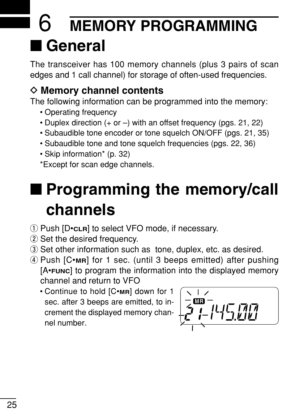 General | Icom IC-V8 User Manual | Page 34 / 68