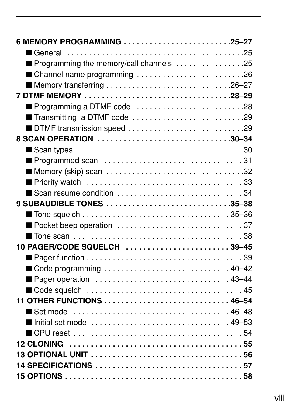 Icom IC-V8 User Manual | Page 9 / 68
