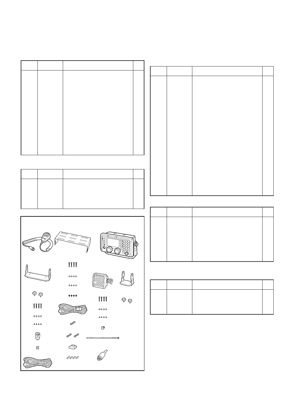 Main unit, Pll unit, Accessories] • ic-m802 | Rc-25, Sp-24, Accessories | Icom IC-M802 User Manual | Page 49 / 79