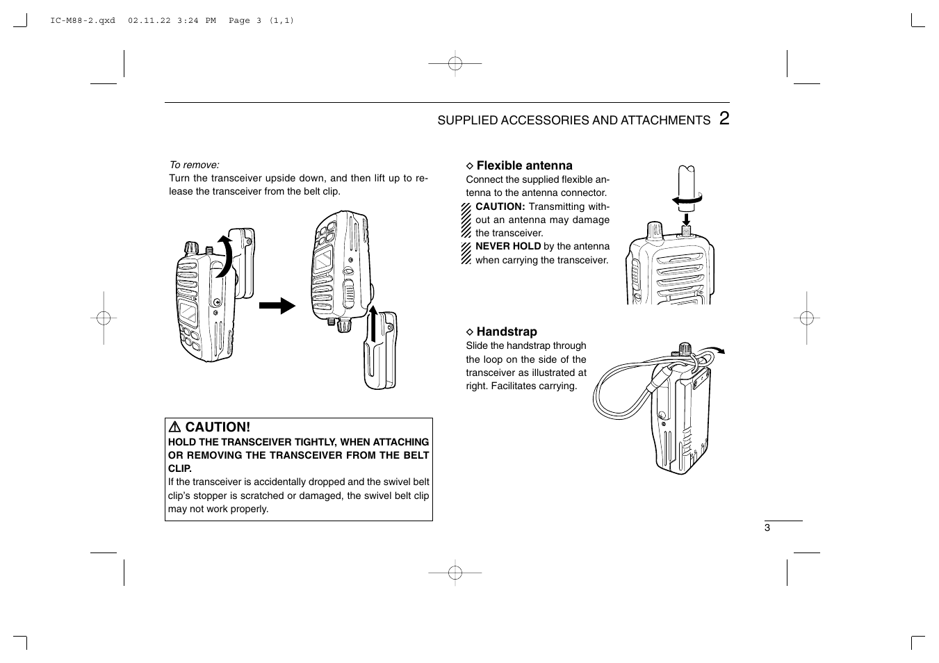 Icom IC-M88 User Manual | Page 9 / 40