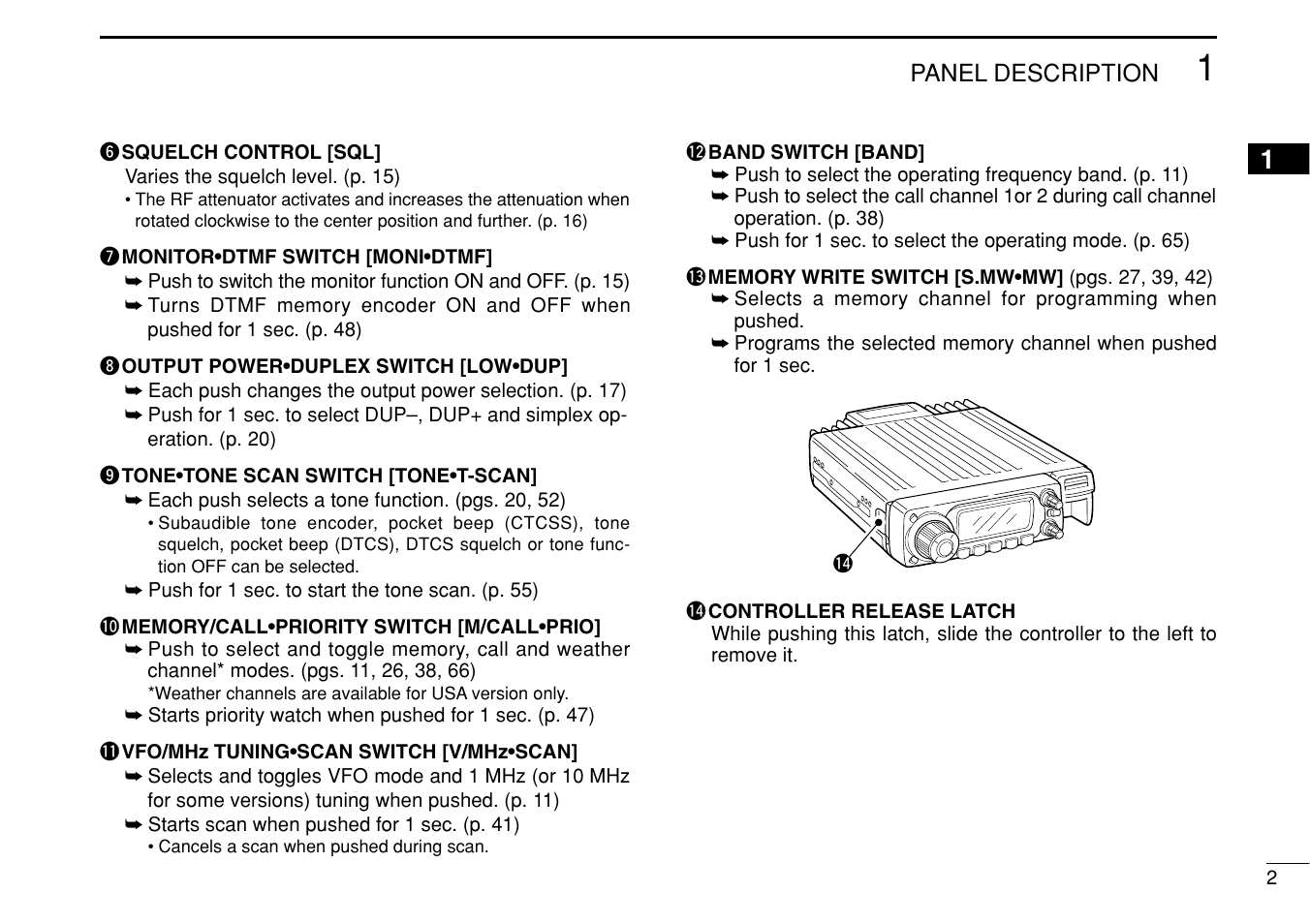 Icom IC-208H User Manual | Page 17 / 96