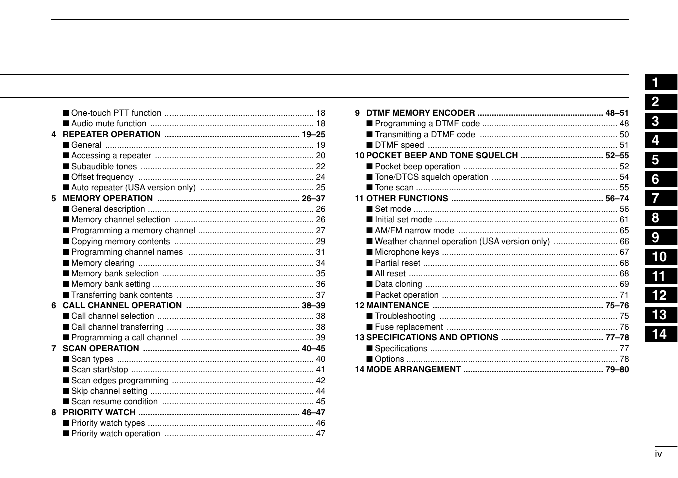 Icom IC-208H User Manual | Page 5 / 96