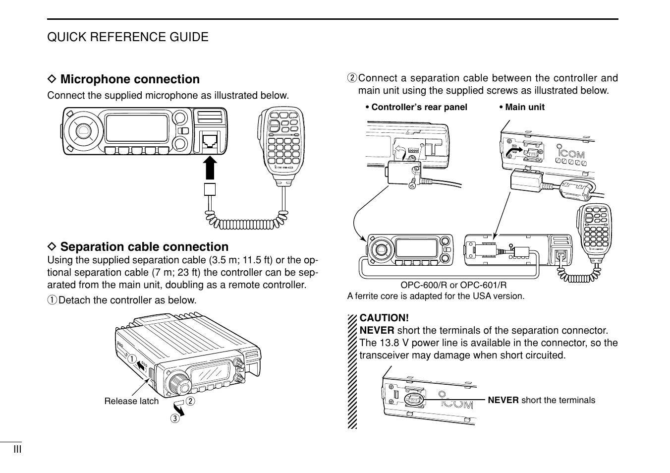 Icom IC-208H User Manual | Page 8 / 96