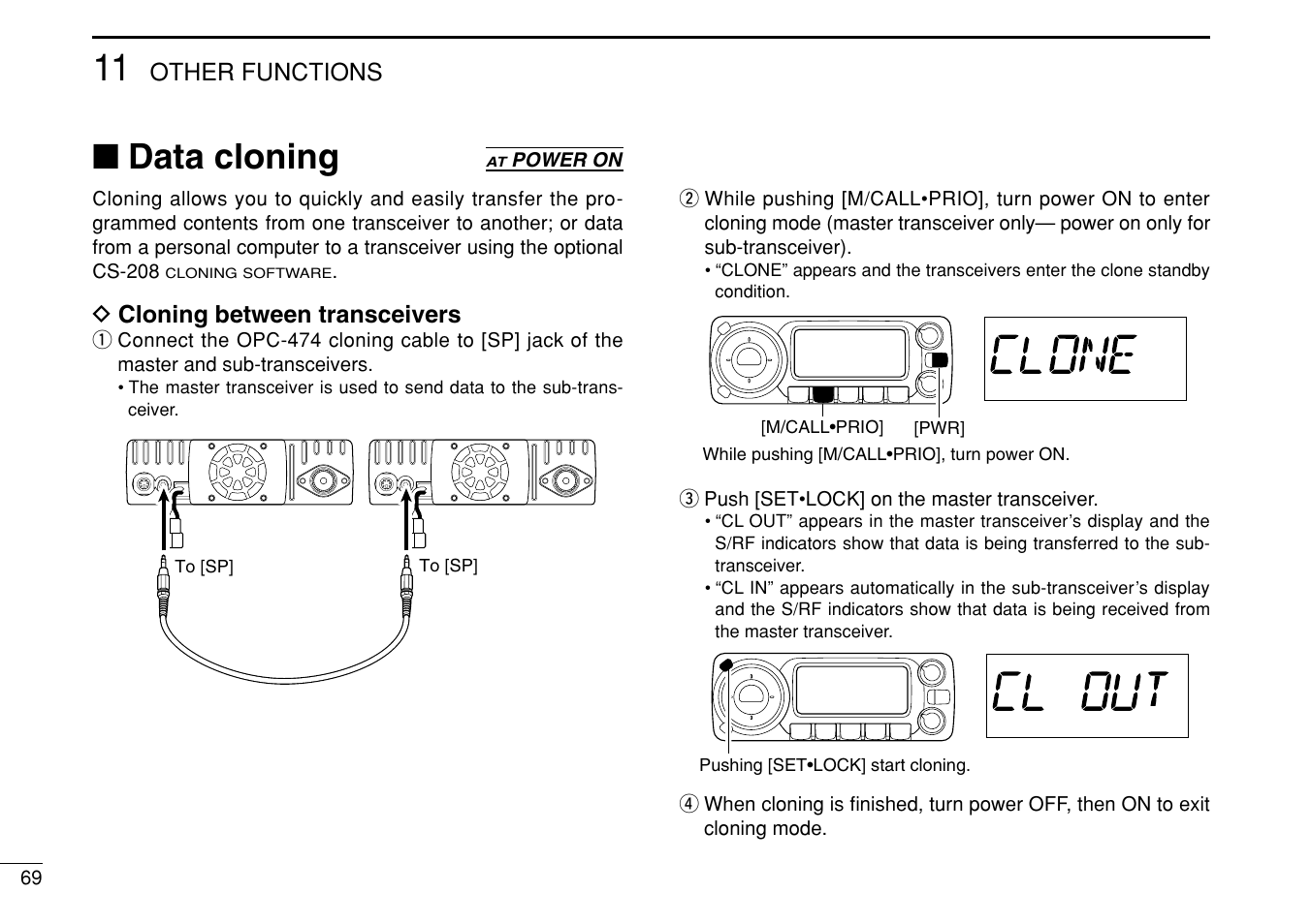 Data cloning | Icom IC-208H User Manual | Page 84 / 96