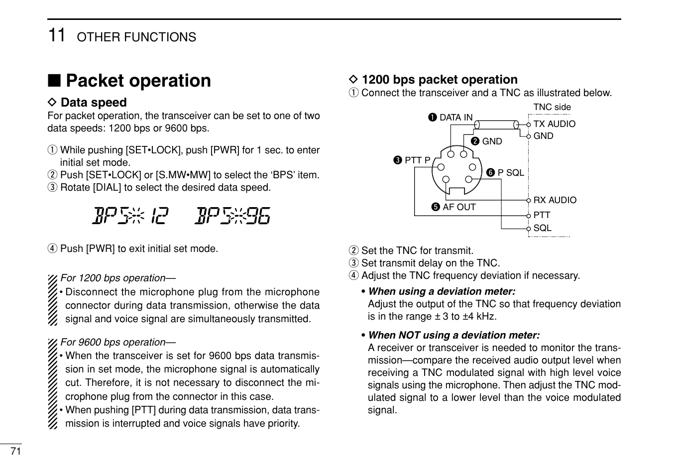 Packet operation | Icom IC-208H User Manual | Page 86 / 96