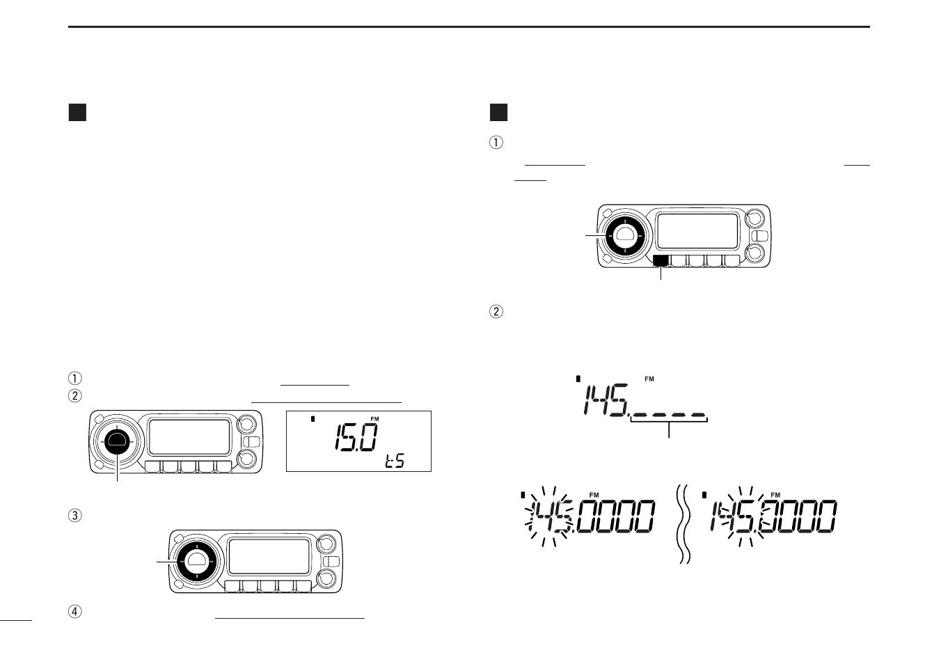 Tuning step selection, Setting a frequency | Icom IC-R1500 User Manual | Page 14 / 56