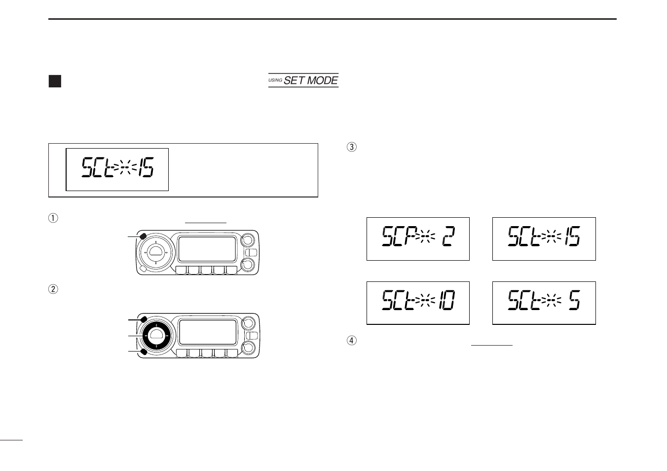 Scan resume condition | Icom IC-R1500 User Manual | Page 34 / 56