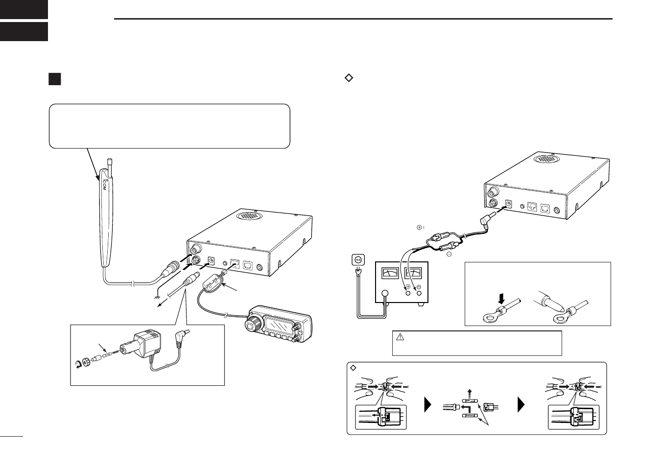 Connection, Rear panel connection | Icom IC-R1500 User Manual | Page 6 / 56