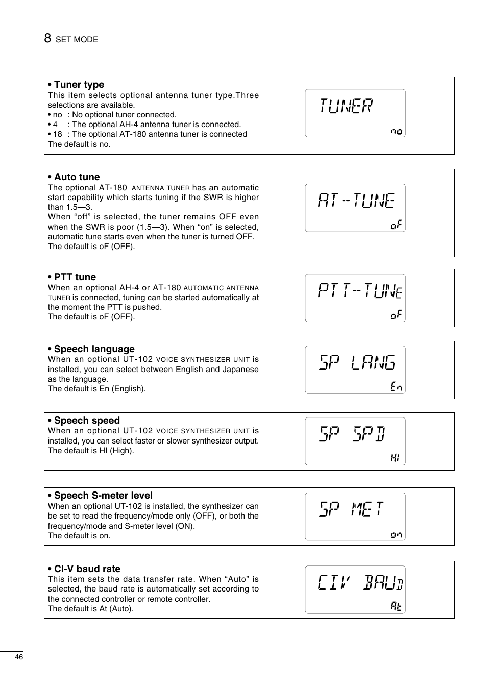 Icom IC-718 User Manual | Page 48 / 64