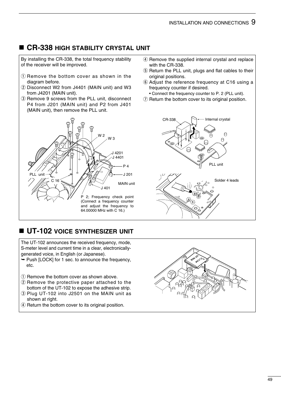 Ncr-338, Nut-102 | Icom IC-718 User Manual | Page 51 / 64