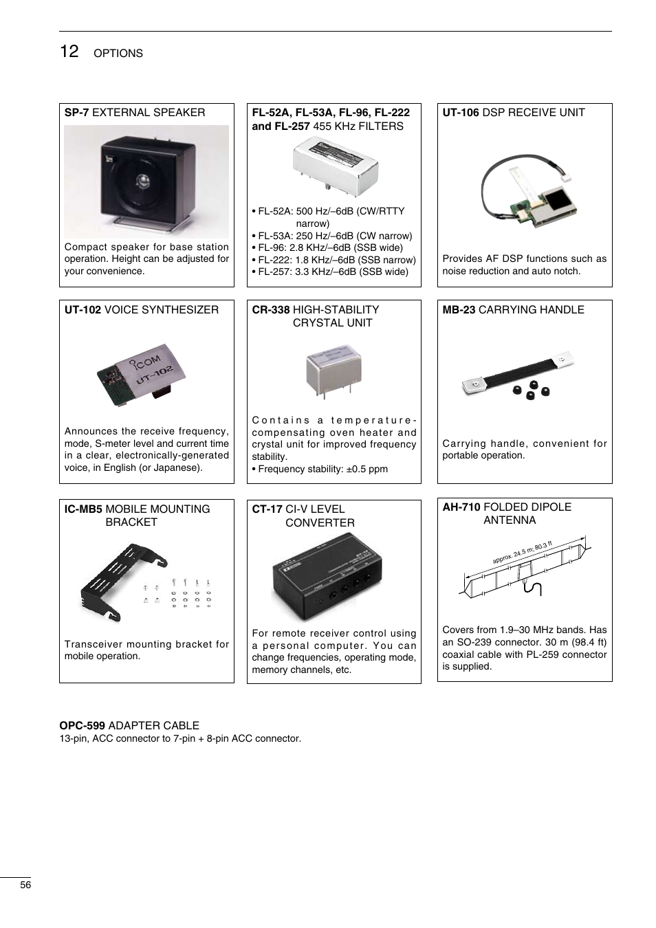 Icom IC-718 User Manual | Page 58 / 64