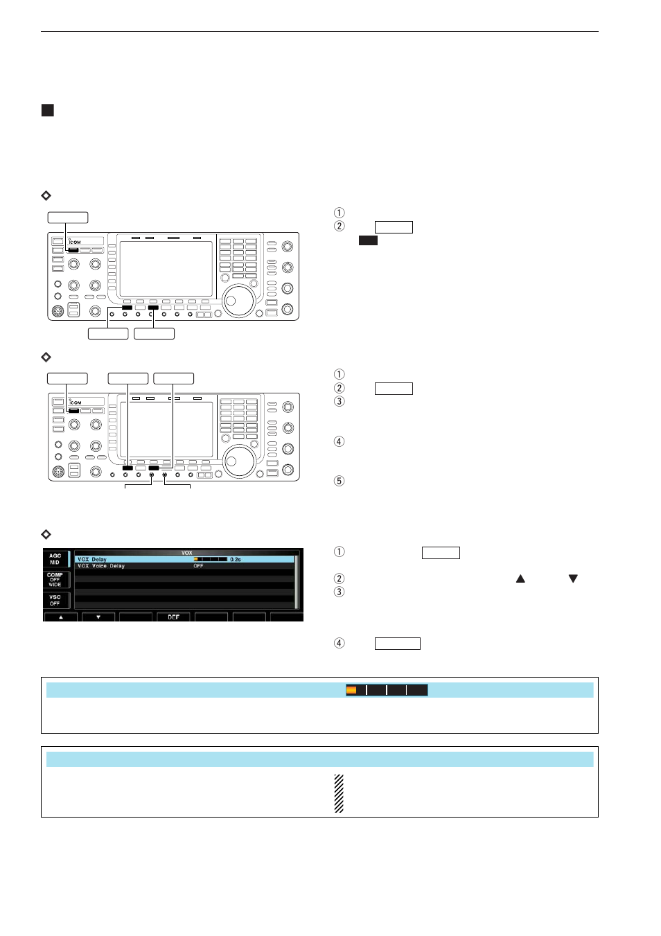 Vox function | Icom IC-7700 User Manual | Page 110 / 214