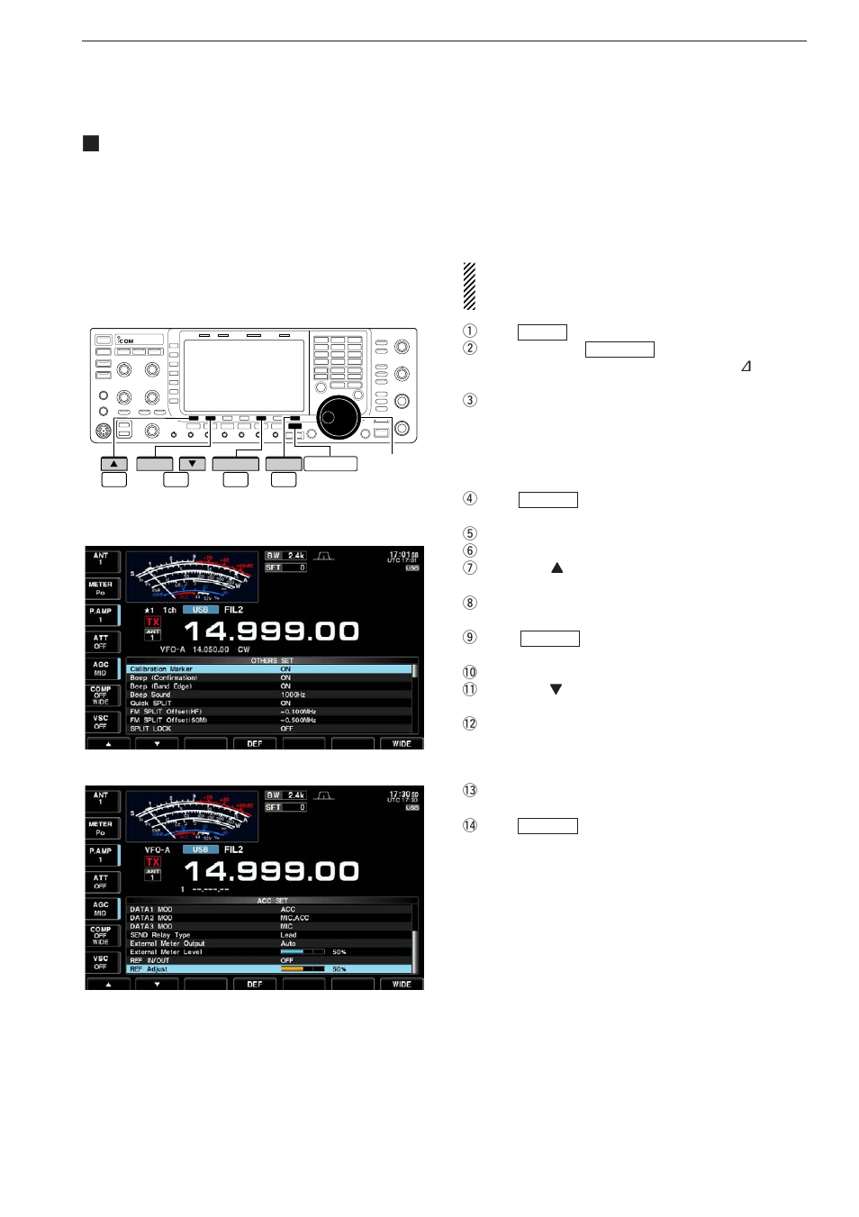 Frequency calibration, Approximate) | Icom IC-7700 User Manual | Page 184 / 214