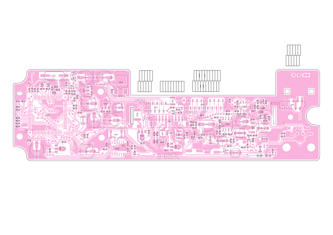 Bottom view (display board) | Icom IC-F7000 User Manual | Page 57 / 79