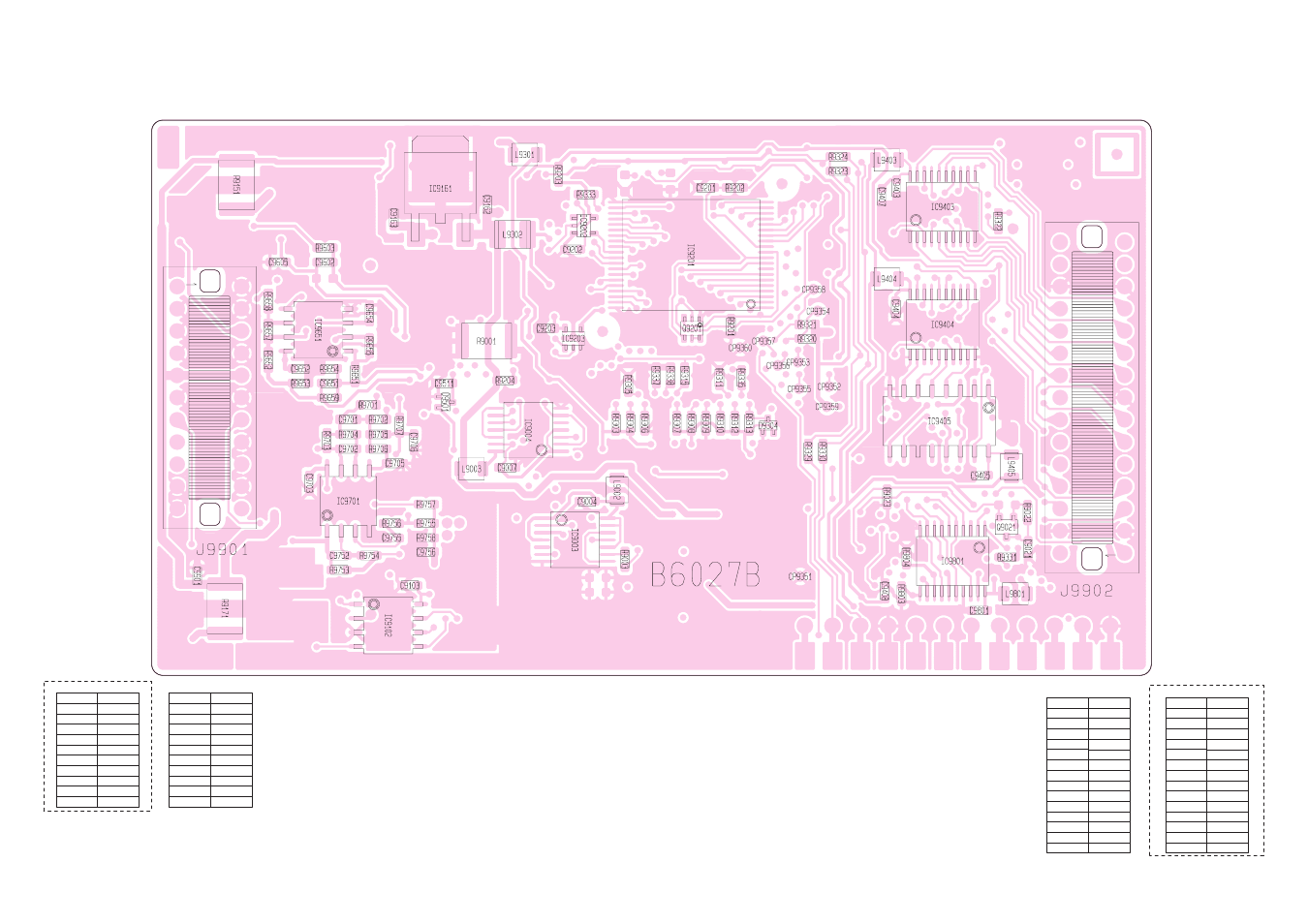 Bottom view (dsp board) | Icom IC-F7000 User Manual | Page 59 / 79