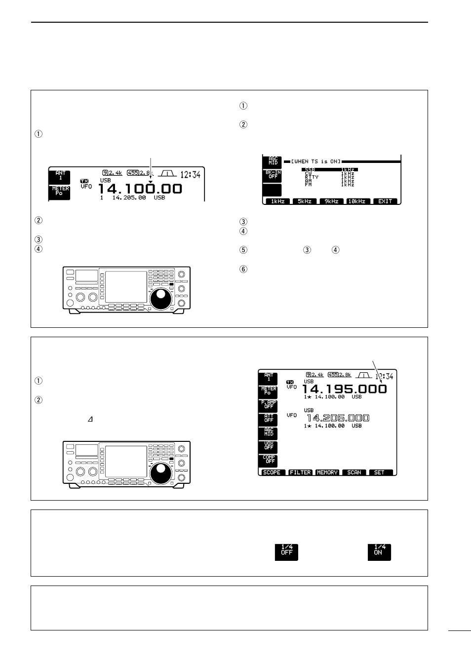 Advanced tuning functions, Frequency setting | Icom IC-756 User Manual | Page 27 / 72