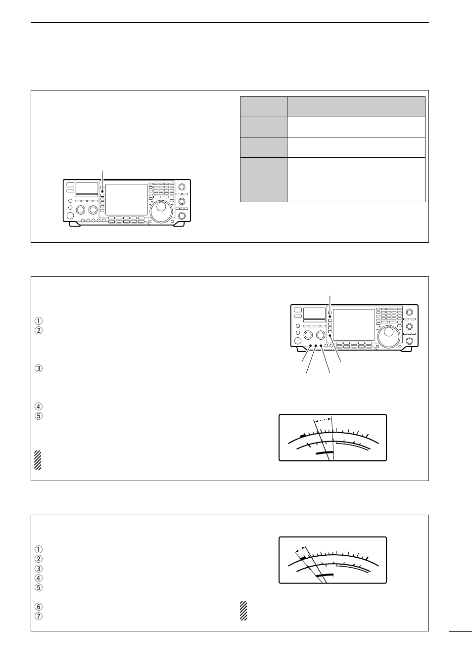 Meter function, Speech compressor, Swr reading | Icom IC-756 User Manual | Page 37 / 72
