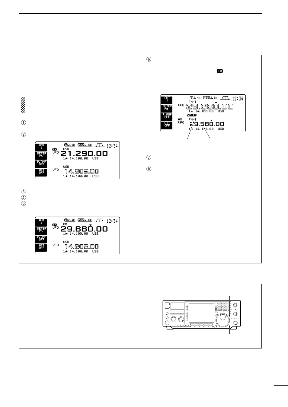 Repeater operation, Dial lock function | Icom IC-756 User Manual | Page 41 / 72