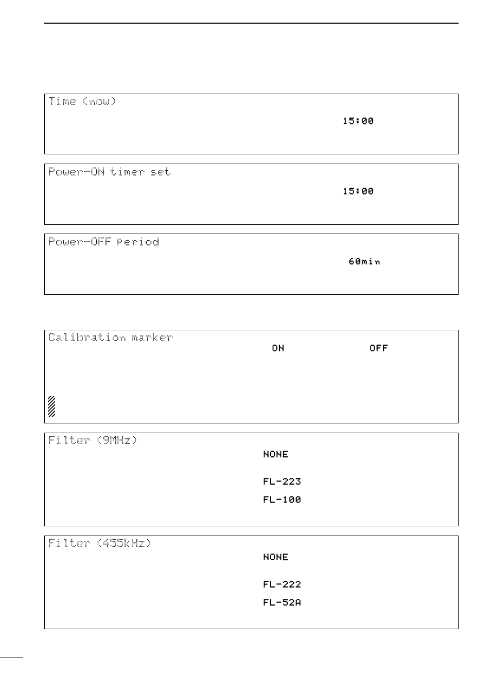 Timer set mode, Miscellaneous (others) set mode | Icom IC-756 User Manual | Page 58 / 72