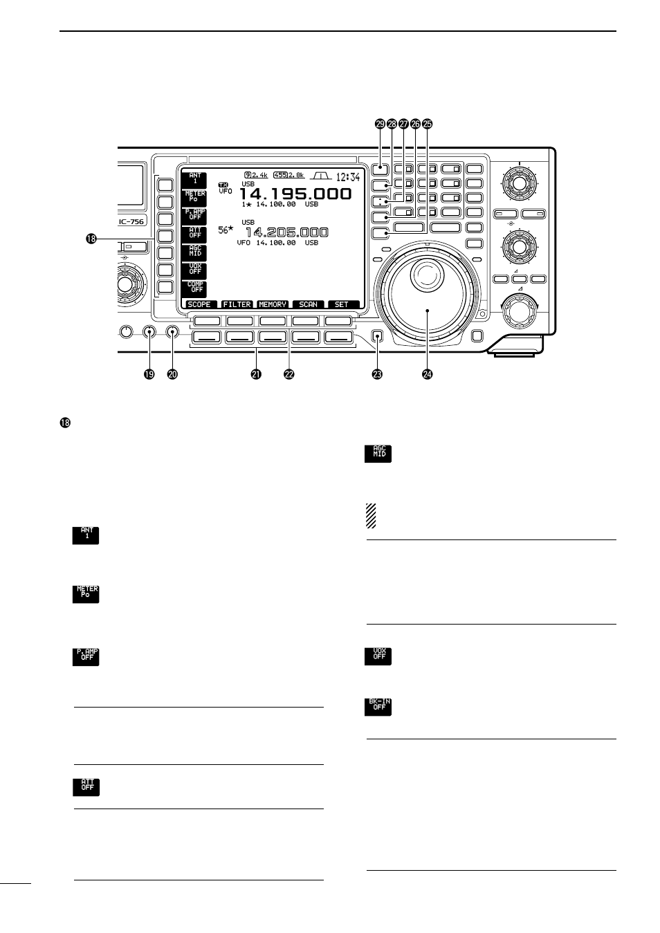 What is the preamp, What is the break-in function, Panel description | Icom IC-756 User Manual | Page 6 / 72