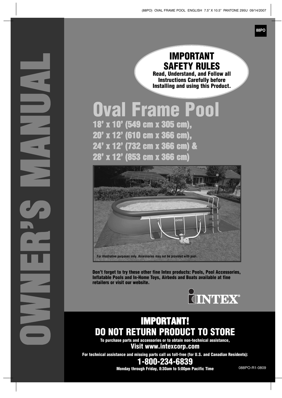Intex Recreation 88PO User Manual | 19 pages