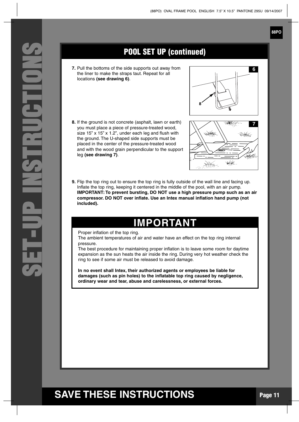 Intex Recreation 88PO User Manual | Page 11 / 19