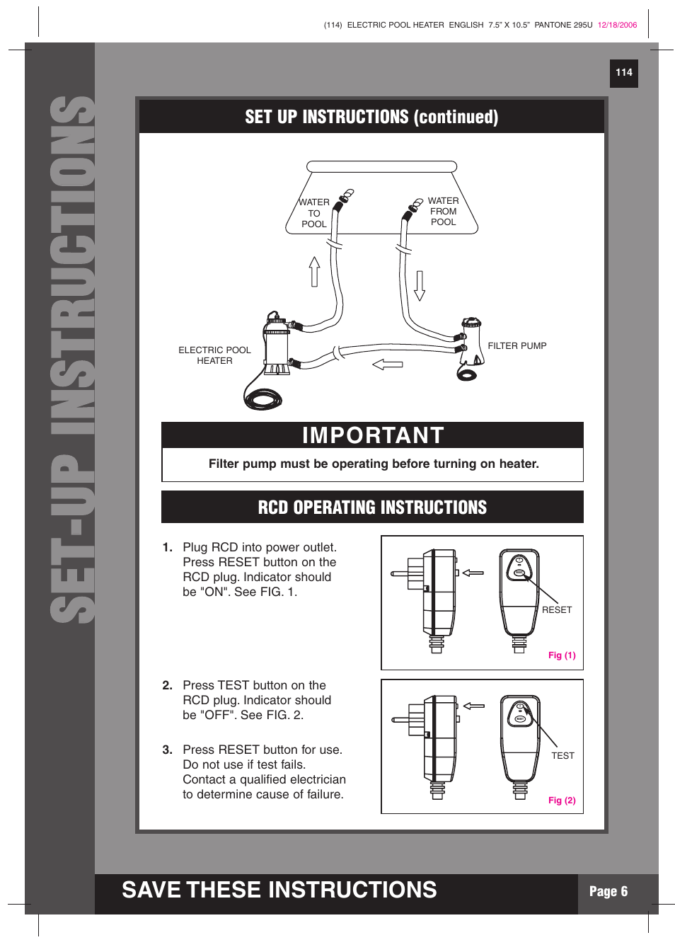 Intex Recreation HT30220 User Manual | Page 6 / 15