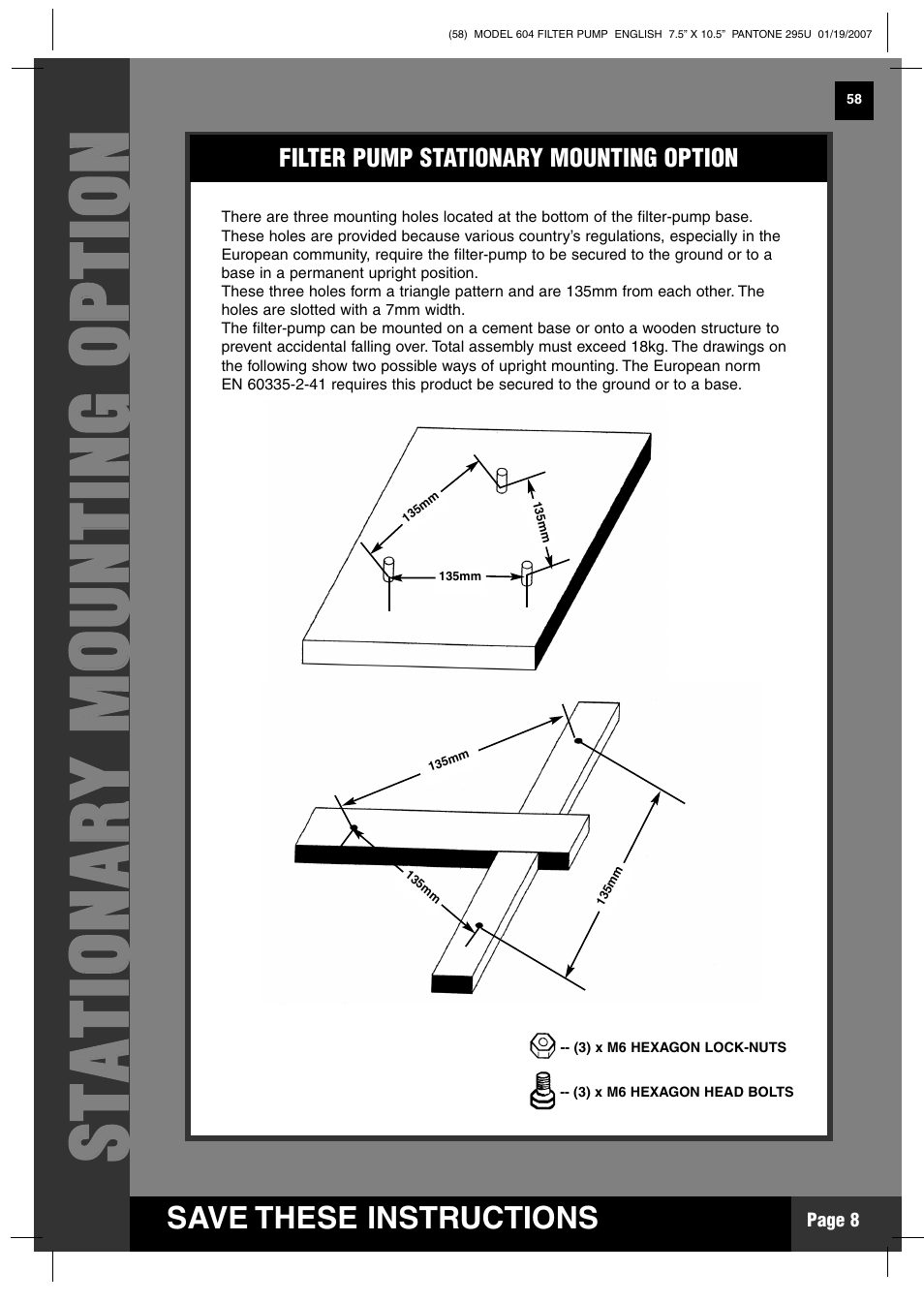 Intex Recreation Krystal Clear 604 User Manual | Page 8 / 15