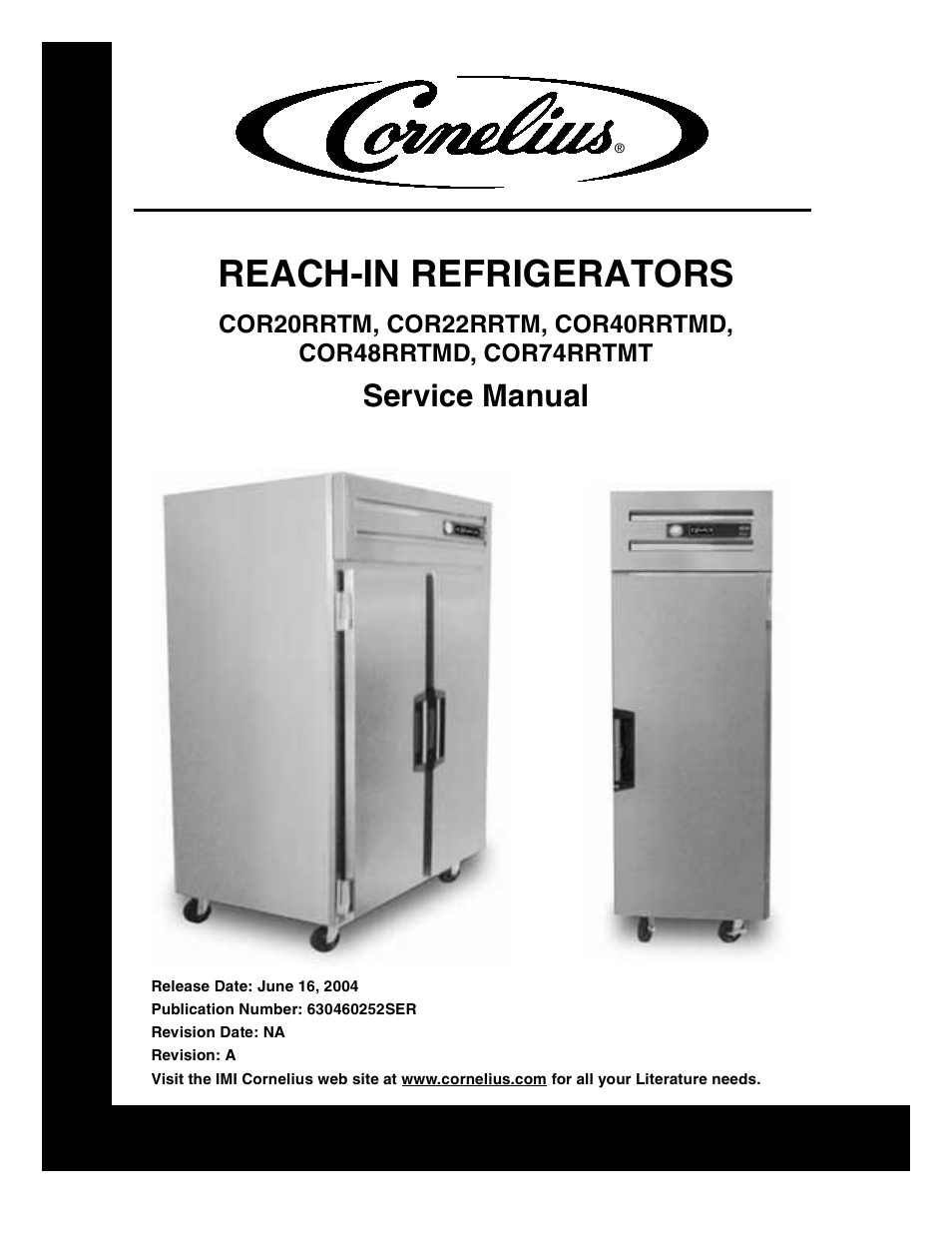 Cornelius COR40RRTMD User Manual | 22 pages