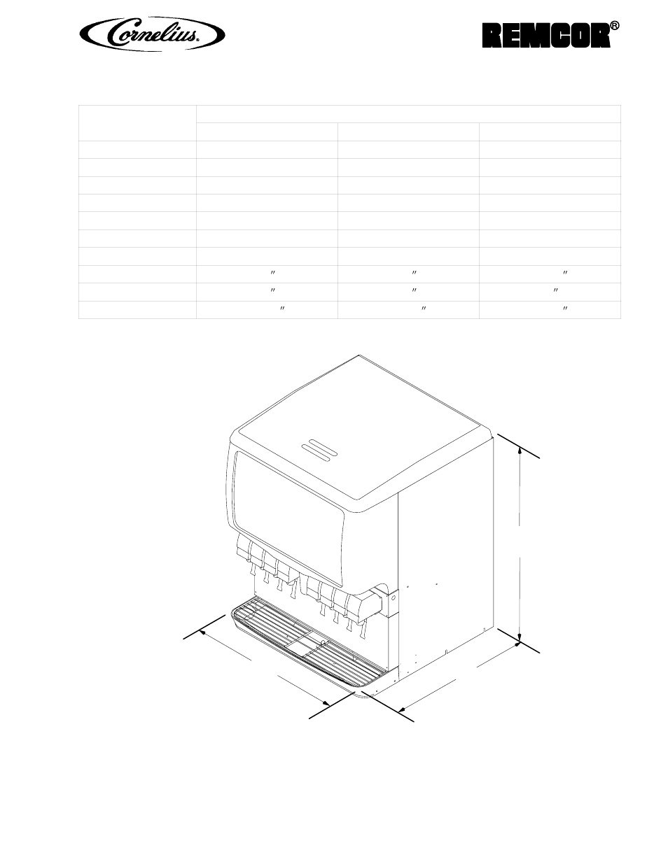 Cornelius ED Series User Manual | Page 2 / 19