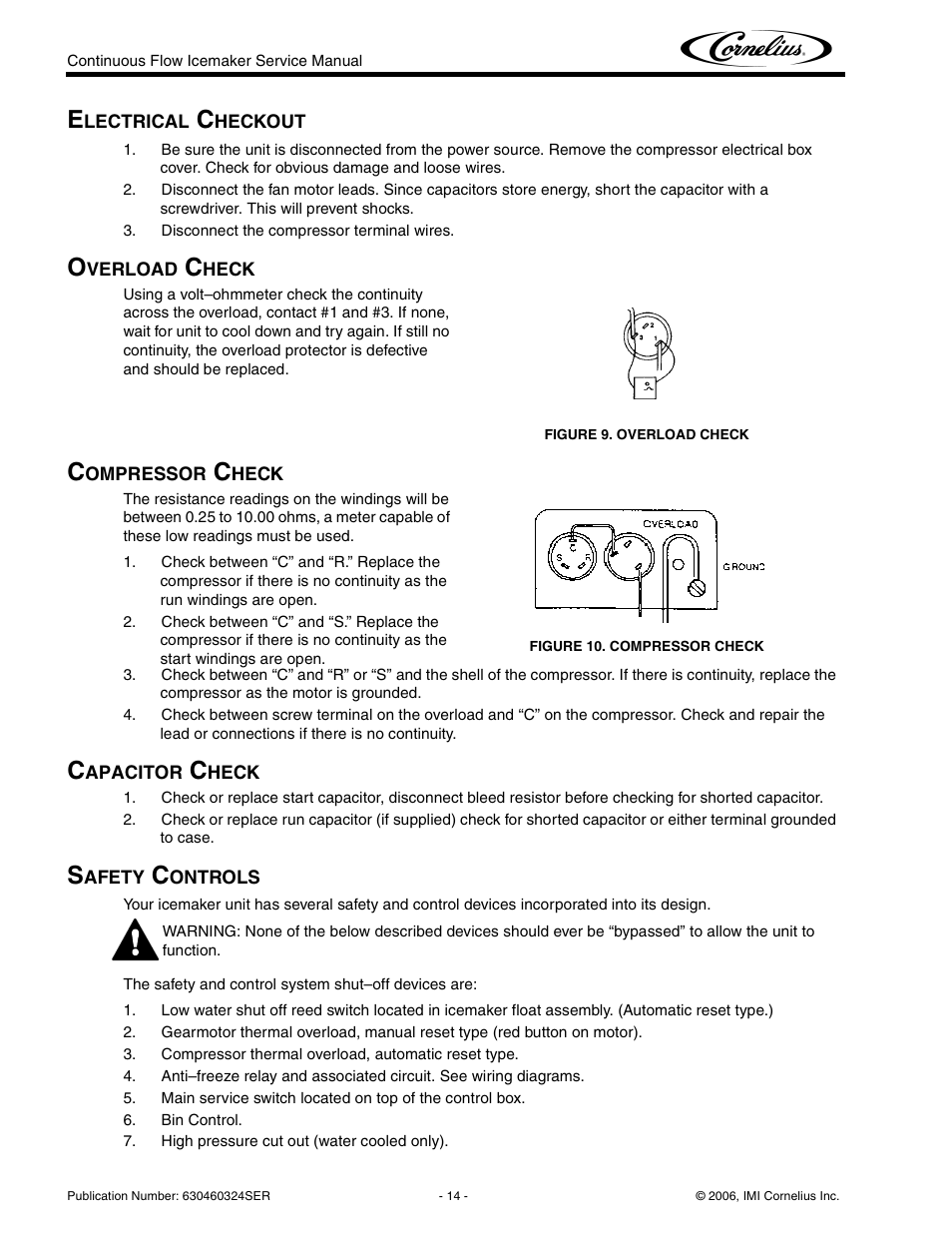 Cornelius WCF1411-A User Manual | Page 18 / 22